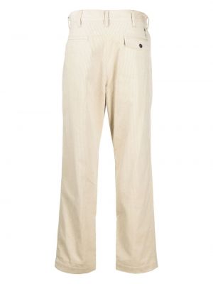 Bavlněné rovné kalhoty Deus Ex Machina bílé