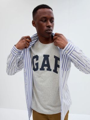 Marškiniai slim fit Gap pilka