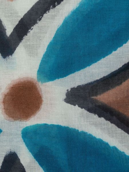Echarpe à imprimé à motifs abstraits Altea bleu