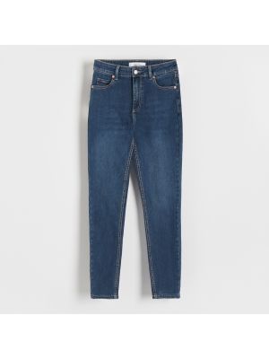 Slim fit skinny džíny s vysokým pasem Reserved modré