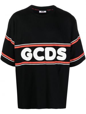 T-shirt con stampa oversize Gcds nero
