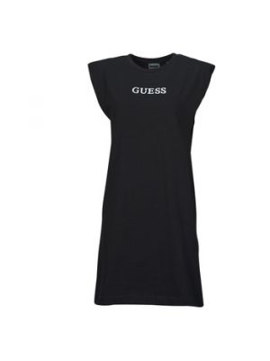 Sukienka mini z dżerseju Guess czarna