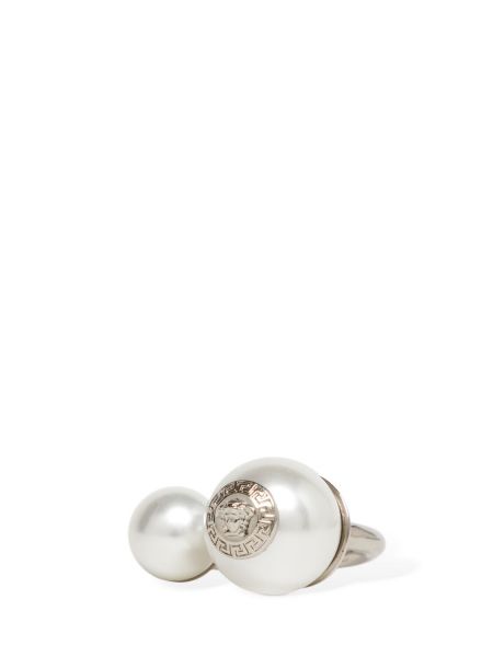 Prsteň s perlami Versace