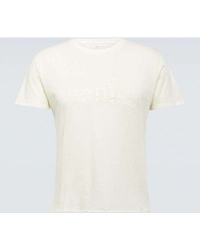 Jersey bombažna majica Erl bela