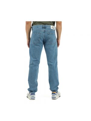 Pantalones rectos Calvin Klein Jeans azul
