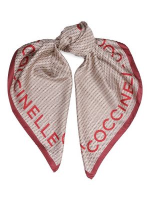Шелковый платок Coccinelle бежевый