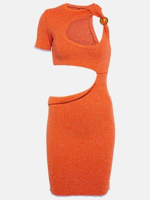 Mini vestido Jacquemus naranja