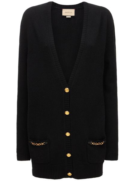 Cashmere cardigan Gucci svart