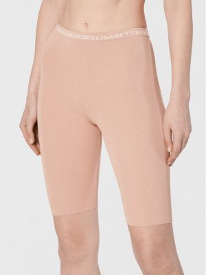 Sportske kratke hlače slim fit Elisabetta Franchi ružičasta