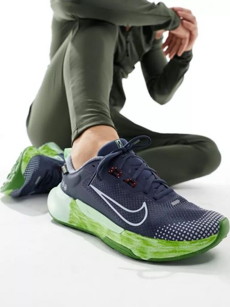 Бег кроссовки Nike зеленые