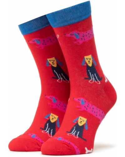 Bodkované ponožky Dots Socks červená
