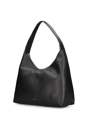Kožená nákupná taška Mansur Gavriel čierna