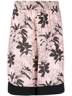 Trykt floral shorts Laneus rosa