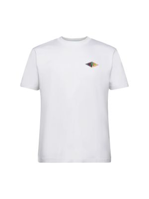 T-shirt à motif mélangé Esprit blanc