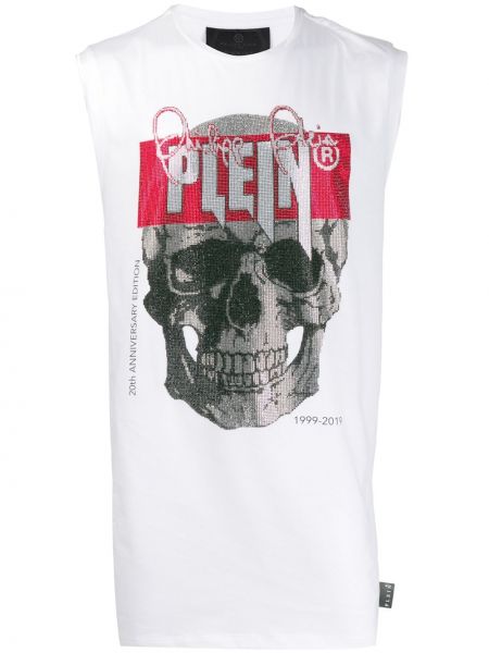 Camiseta sin mangas Philipp Plein blanco