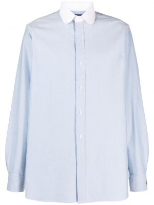Pledinė vilnonė medvilninė marškiniai Polo Ralph Lauren