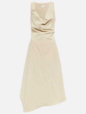 Sukienka midi bawełniana elegancka asymetryczna Bottega Veneta