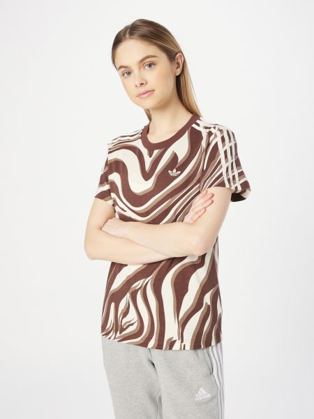 Tričko s potlačou so zvieracím vzorom s abstraktným vzorom Adidas Originals