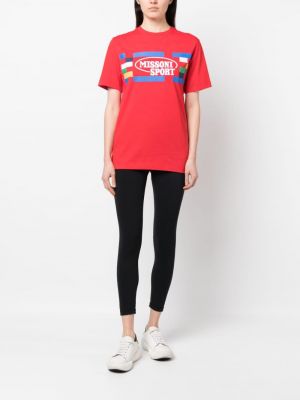 T-shirt mit print Missoni rot