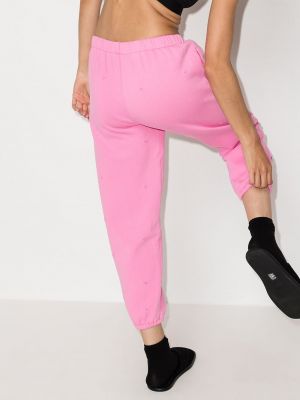 Sportovní kalhoty s oděrkami Natasha Zinko růžové