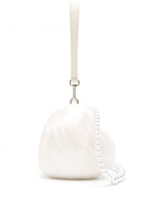 Náhrdelník s perlami se srdcovým vzorem Simone Rocha bílý