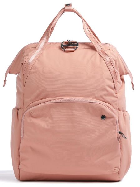 Нейлоновый рюкзак Pacsafe розовый