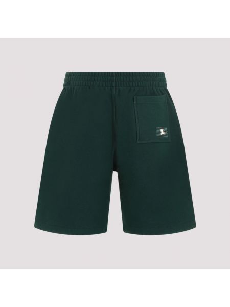 Pantalones cortos de algodón Burberry verde