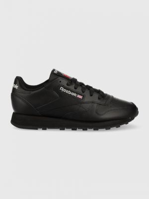 Sneakersy skórzane Reebok Classic Leather czarne