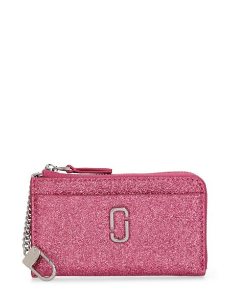 Cartera de cuero Marc Jacobs rosa