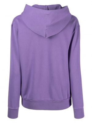 Medvilninis siuvinėtas džemperis su gobtuvu Autry violetinė