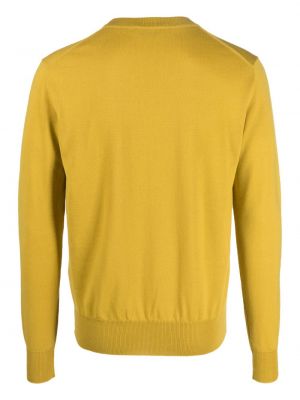 Vlněný svetr s kulatým výstřihem Altea žlutý