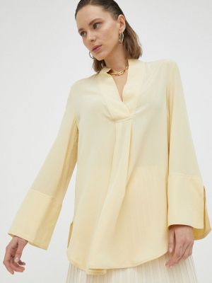 Копринена блуза By Malene Birger жълто