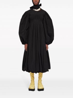 Dlouhé šaty Jil Sander černé