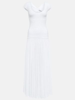 Midi šaty Alaã¯a bílé