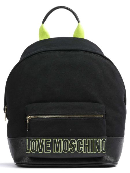 Хлопковый рюкзак Love Moschino черный