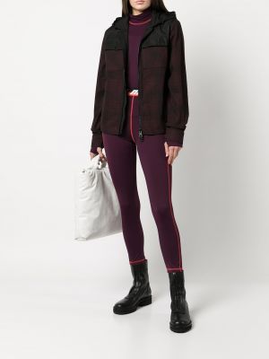 Rūtainas kapučdžemperis ar apdruku Aztech Mountain violets