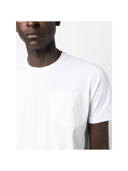 Camiseta manga corta con bolsillos Herno blanco