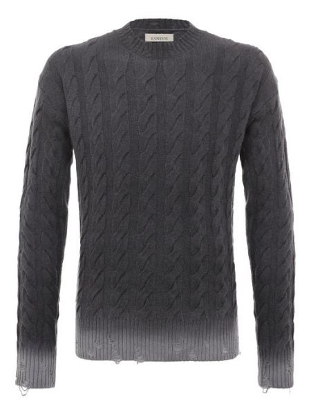 Серый кашемировый шерстяной свитер Laneus