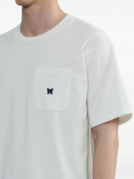 T-shirt di cotone Needles bianco