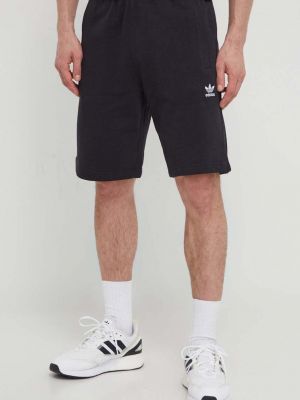 Pantaloni din bumbac din bumbac Adidas Originals negru
