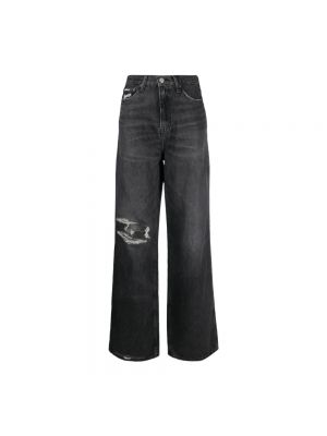 Jeansy relaxed fit Tommy Jeans czarne