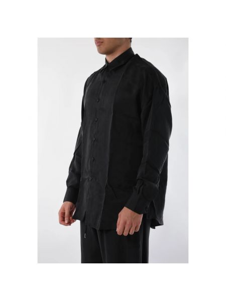 Clásico camisa de seda Costumein negro