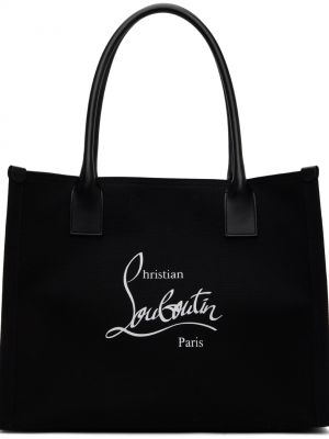 Черная большая сумка-тоут Nastroloubi E/W Christian Louboutin