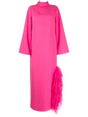 Βραδινό φόρεμα με φτερά Rachel Gilbert ροζ