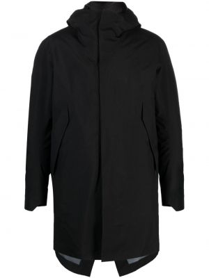 Kabát s kapucňou Veilance čierna