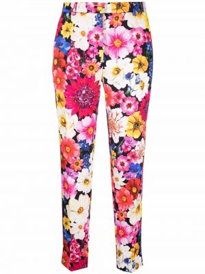 Pantaloni a fiori Dolce & Gabbana rosa