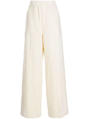 Кадифени панталон System бяло