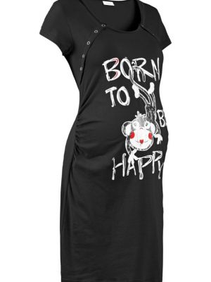 Ночная рубашка Bpc Bonprix Collection черная