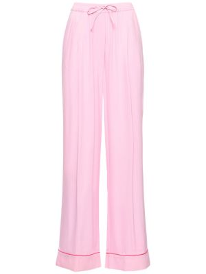 Oversized παντελόνι από βισκόζη Sleeper ροζ