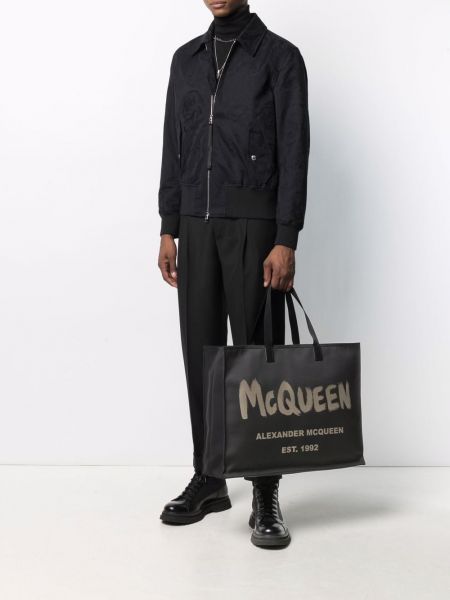 Shopper kabelka Alexander Mcqueen černá
